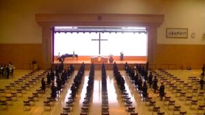 ４月７日(火)遺愛女子中学・高等学校の『入学礼拝式』が挙行されました。