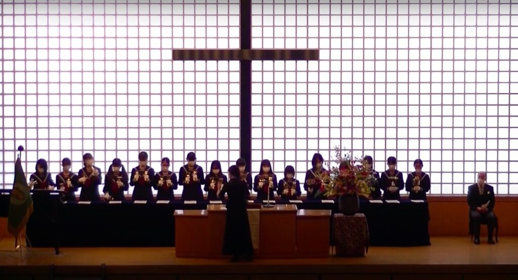 4月7日(火)遺愛女子中学・高等学校の『入学礼拝式』が挙行されました。