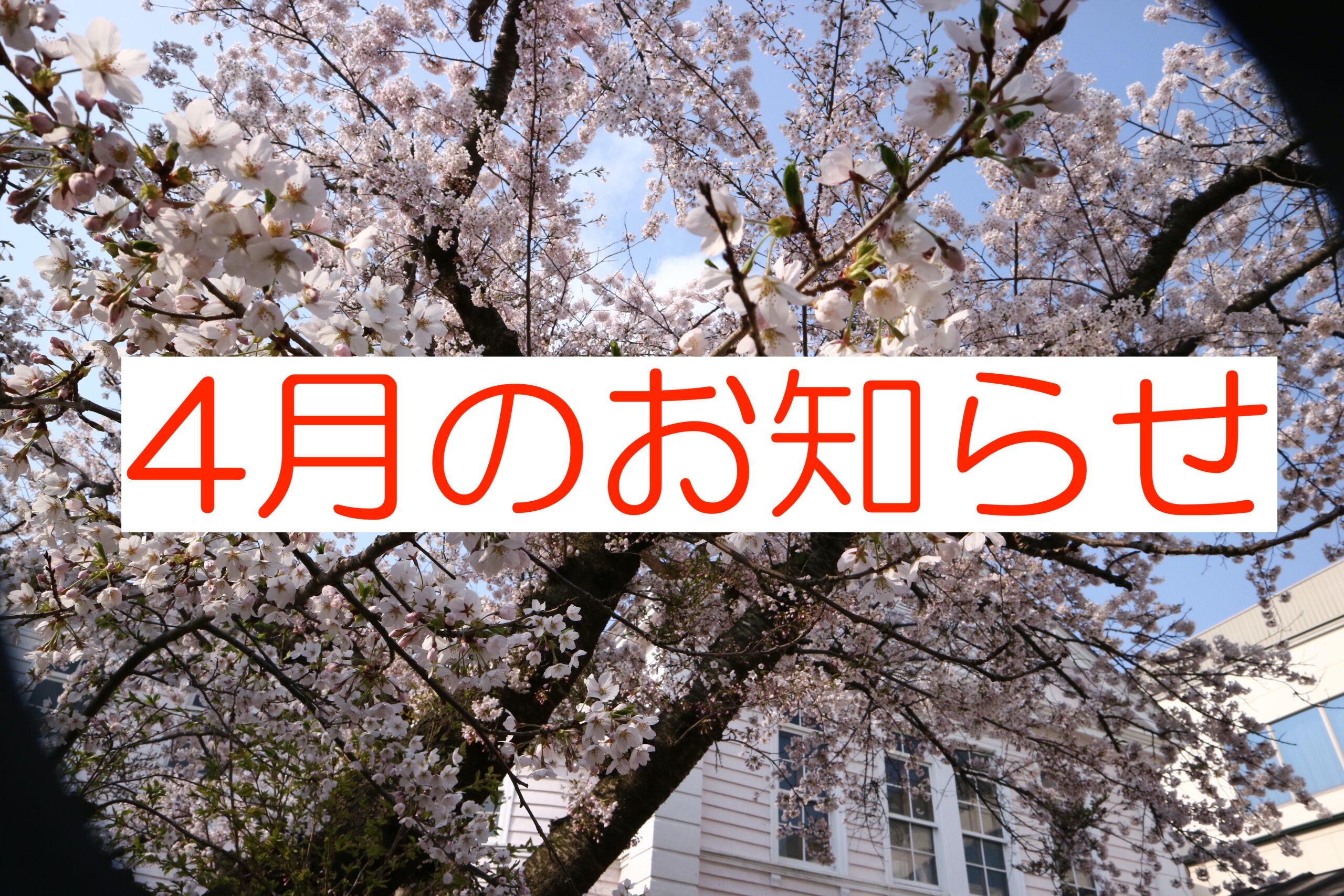 新年度はじめの登校日と休業日について