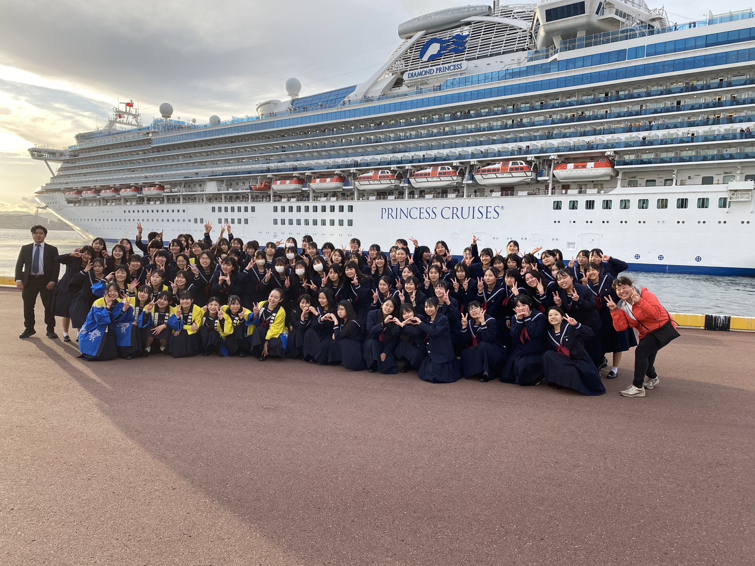 5月13日（月）『ダイヤモンドプリンセスを迎えた客船ボランティアの活動が行われました。