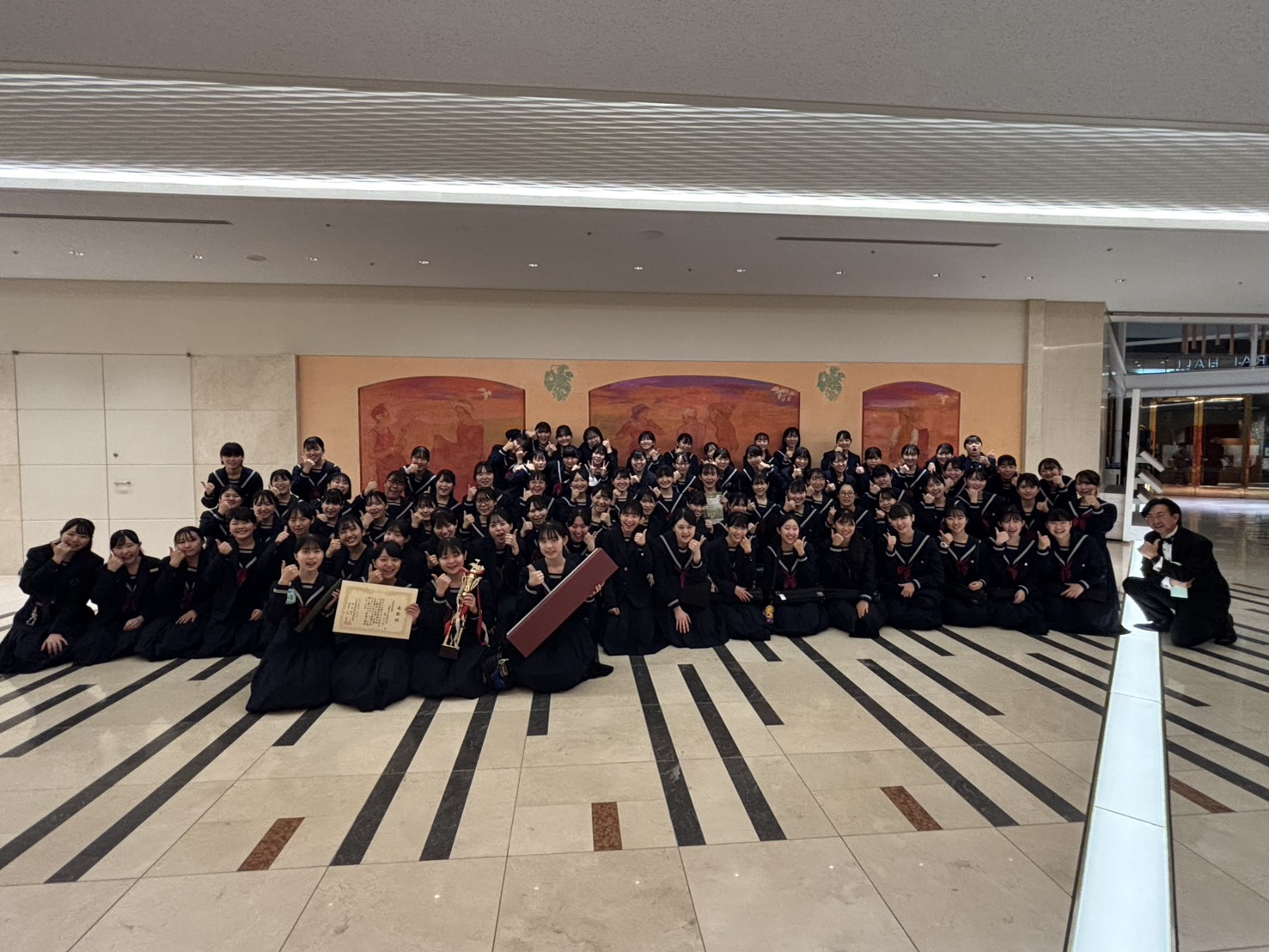 11月8日（土）『全日本高等学校吹奏楽大会 in 横浜』にて『連盟会長賞』（シード権付き）を受賞しました㊗️